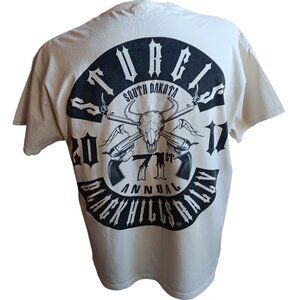 Sturgis 2011 Black Hills Rally T-Shirt XL White Short Sleeve Fruit Of The Loom